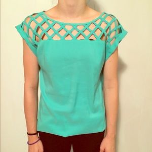 Teal blouse